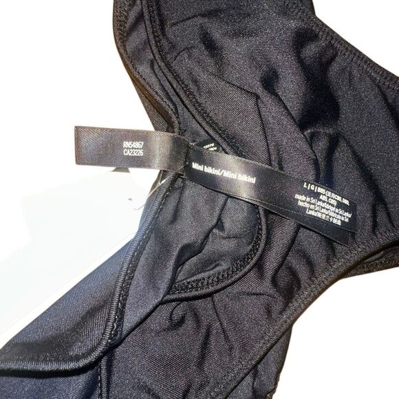 Victoria’s Secret Pink Active 2020 Sz LRG black bikini bottom swim cheeky sexy - Picture 5 of 6